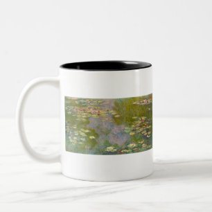 Monet France Water Lillies Impressionist People Two-Tone Coffee Mug