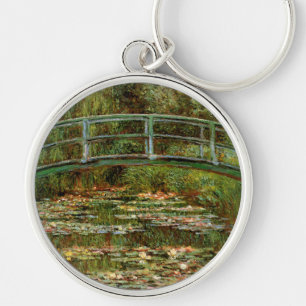 Monet French Japanese Bridge Art Key Ring