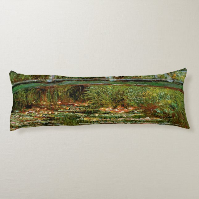 Monet French Japanese Bridge Giverney Body Cushion (Back)