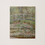 Monet French Japanese Bridge Giverney Jigsaw Puzzle<br><div class="desc">Monet Masterpiece painting - This impressionist painting of the Japanese Bridge in Giverney France is by famous artist Claude Monet,  painted in 1899. It shows a japanese footbridge over a water lily pond.</div>