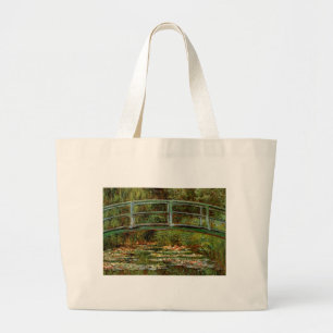 Monet French Japanese Bridge Giverney Large Tote Bag