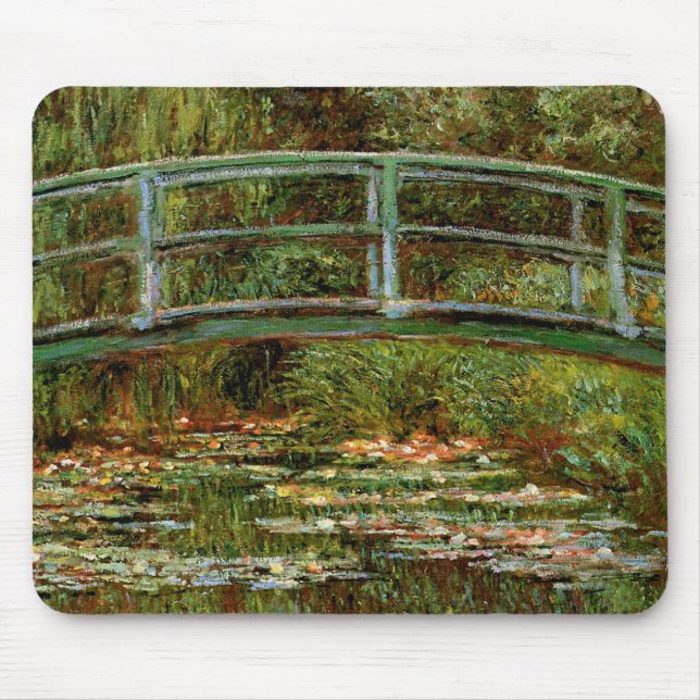 Monet French Japanese Bridge Giverney Mouse Mat (Front)
