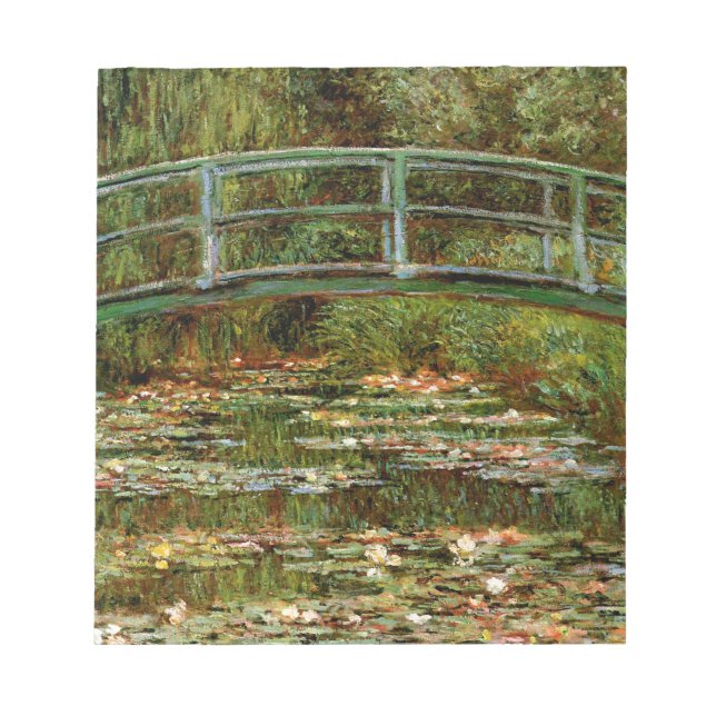 Monet French Japanese Bridge Giverney Notepad (Front)