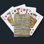 Monet French Japanese Bridge Giverney Playing Cards<br><div class="desc">Monet Masterpiece painting - This impressionist painting of the Japanese Bridge in Giverney France is by famous artist Claude Monet,  painted in 1899. It shows a japanese footbridge over a water lily pond.</div>