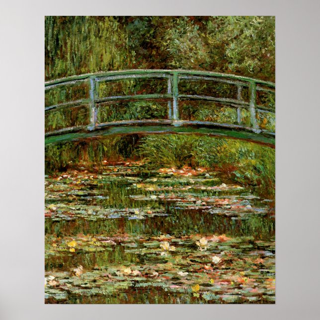 Monet French Japanese Bridge Giverney Poster (Front)