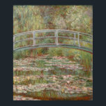 Monet French Japanese Bridge Giverney Poster<br><div class="desc">Monet Masterpiece painting - This impressionist painting of the Japanese Bridge in Giverney France is by famous artist Claude Monet,  painted in 1899. It shows a japanese footbridge over a water lily pond.</div>