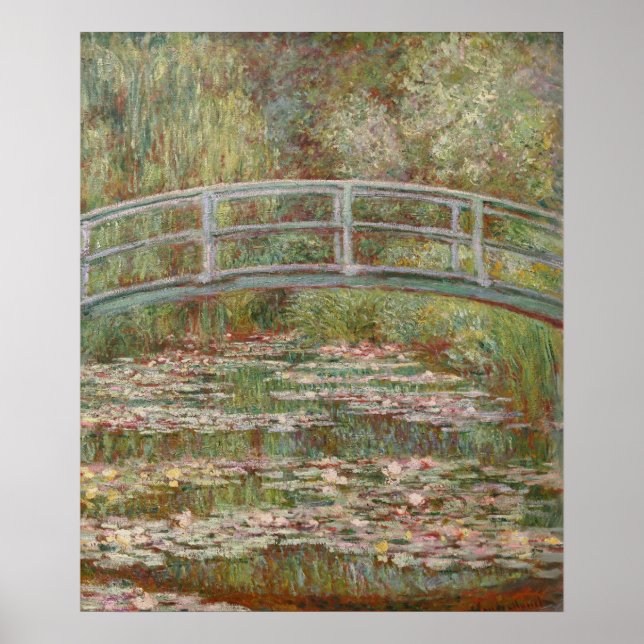 Monet French Japanese Bridge Giverney Poster (Front)