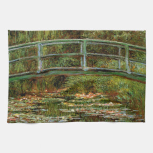 Monet French Japanese Bridge Giverney Tea Towel