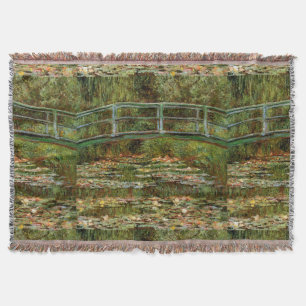 Monet French Japanese Bridge Giverney Throw Blanket