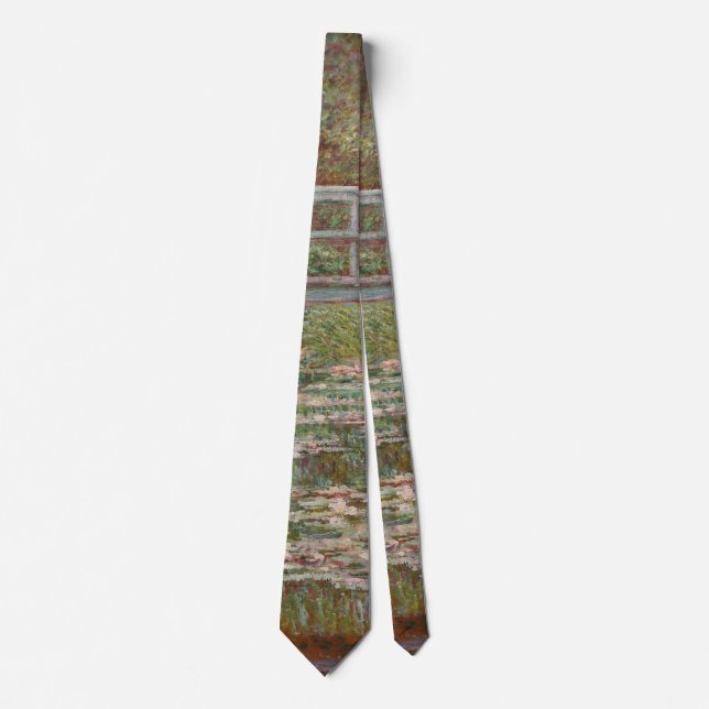 Monet French Japanese Bridge Giverney Tie (Front)