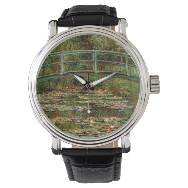 Monet French Japanese Bridge Giverney Watch (Front)