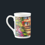 Monet Garden at Giverny Bone China Mug<br><div class="desc">Bone China Mug featuring Claude Monet’s oil painting Pathway in Monet's Garden at Giverny (1902). A beautiful path of pink,  white,  and red flowers. Peaceful nature impressionism with lovely flowers and scenic landscape. A great Monet gift for fans of impressionism and French art.</div>