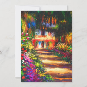Monet Garden at Giverny Card