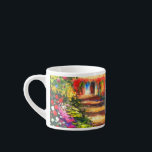 Monet Garden at Giverny Espresso Cup<br><div class="desc">Espresso Cup featuring Claude Monet’s oil painting Pathway in Monet's Garden at Giverny (1902). A beautiful path of pink,  white,  and red flowers. Peaceful nature impressionism with lovely flowers and scenic landscape. A great Monet gift for fans of impressionism and French art.</div>