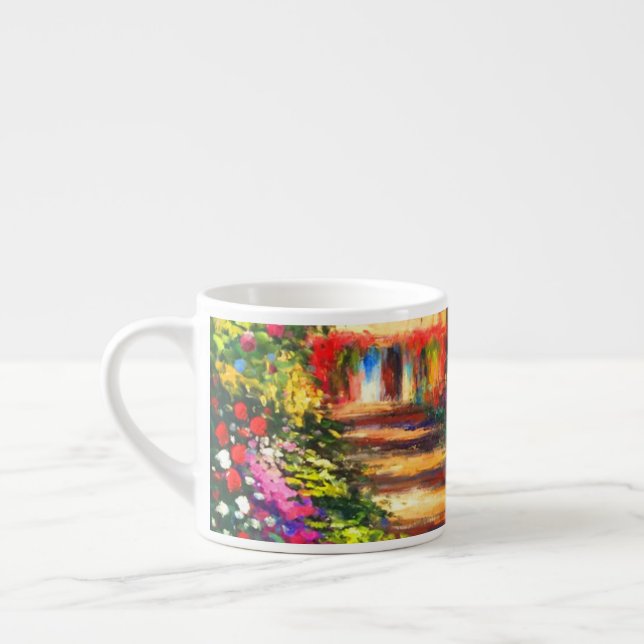 Monet Garden at Giverny Espresso Cup (Left)