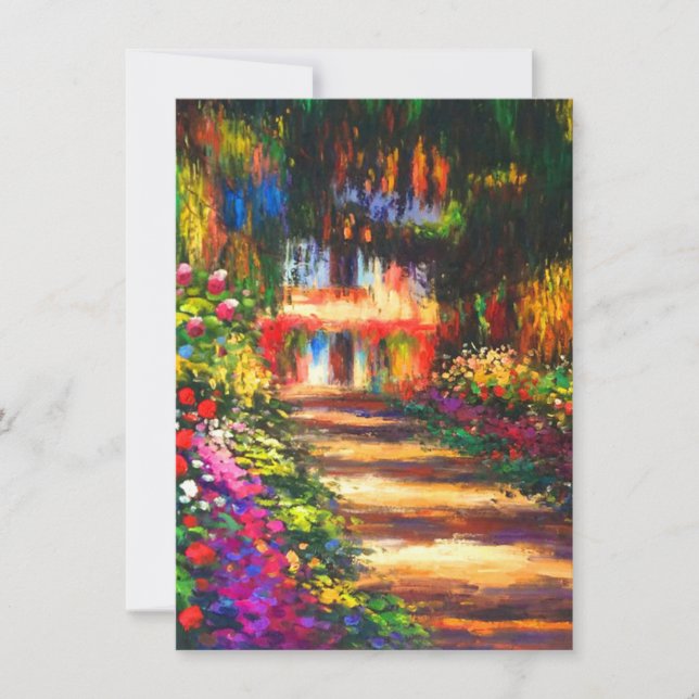 Monet Garden at Giverny Invitation (Front)