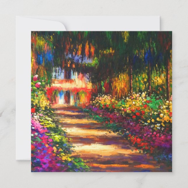 Monet Garden at Giverny Invitation (Front)