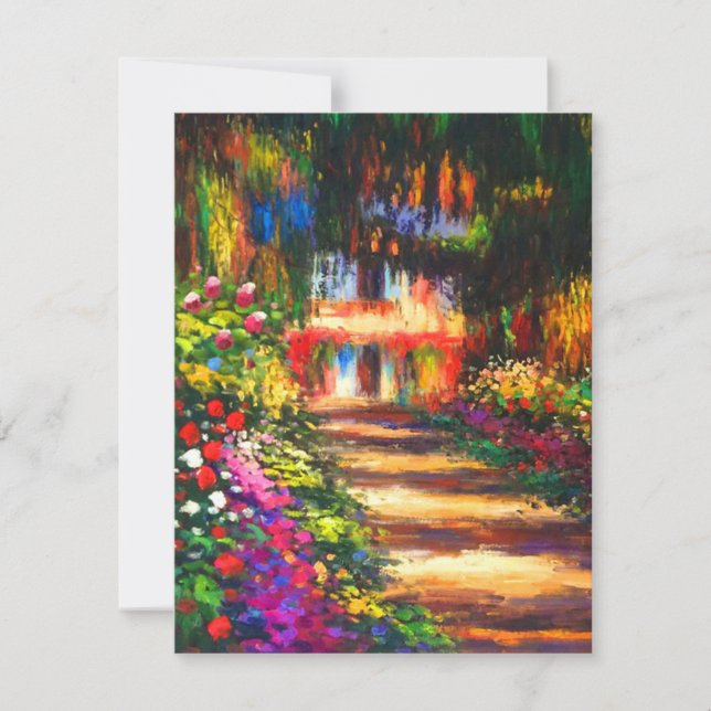 Monet Garden at Giverny Invitation (Front)