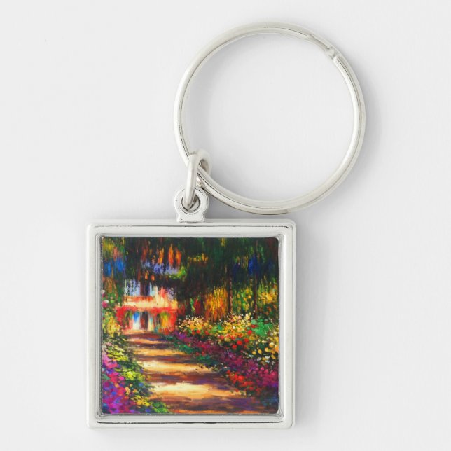 Monet Garden at Giverny Key Ring (Front)