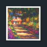 Monet Garden at Giverny Napkin<br><div class="desc">Napkins featuring Claude Monet’s oil painting Pathway in Monet's Garden at Giverny (1902). A beautiful path of pink,  white,  and red flowers. Peaceful nature impressionism with lovely flowers and scenic landscape. A great Monet gift for fans of impressionism and French art.</div>