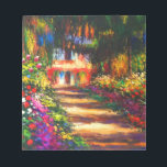 Monet Garden at Giverny Notepad<br><div class="desc">Notepad featuring Claude Monet’s oil painting Pathway in Monet's Garden at Giverny (1902). A beautiful path of pink,  white,  and red flowers. Peaceful nature impressionism with lovely flowers and scenic landscape. A great Monet gift for fans of impressionism and French art.</div>