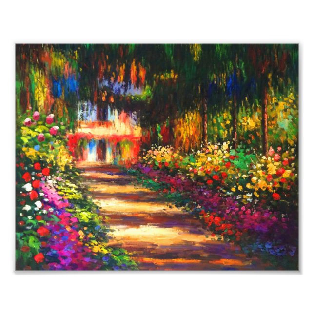 Monet Garden at Giverny Photo Print (Front)