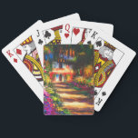 Monet Garden at Giverny Playing Cards<br><div class="desc">Playing Cards featuring Claude Monet’s oil painting Pathway in Monet's Garden at Giverny (1902). A beautiful path of pink,  white,  and red flowers. Peaceful nature impressionism with lovely flowers and scenic landscape. A great Monet gift for fans of impressionism and French art.</div>