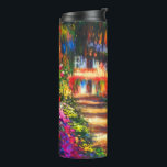 Monet Garden at Giverny Thermal Tumbler<br><div class="desc">Thermal Tumbler featuring Claude Monet’s oil painting Pathway in Monet's Garden at Giverny (1902). A beautiful path of pink,  white,  and red flowers. Peaceful nature impressionism with lovely flowers and scenic landscape. A great Monet gift for fans of impressionism and French art.</div>