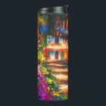 Monet Garden at Giverny Thermal Tumbler<br><div class="desc">Thermal Tumbler featuring Claude Monet’s oil painting Pathway in Monet's Garden at Giverny (1902). A beautiful path of pink,  white,  and red flowers. Peaceful nature impressionism with lovely flowers and scenic landscape. A great Monet gift for fans of impressionism and French art.</div>