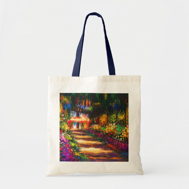 Monet Garden at Giverny Tote Bag (Front)
