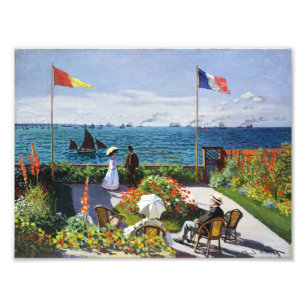 Monet Garden at Sainte Adresse Photo Print