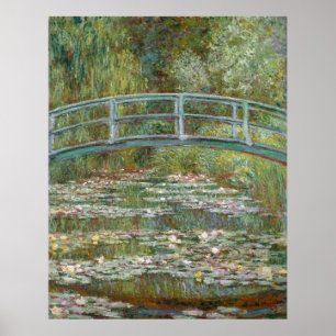 Monet, garden, classic painting poster