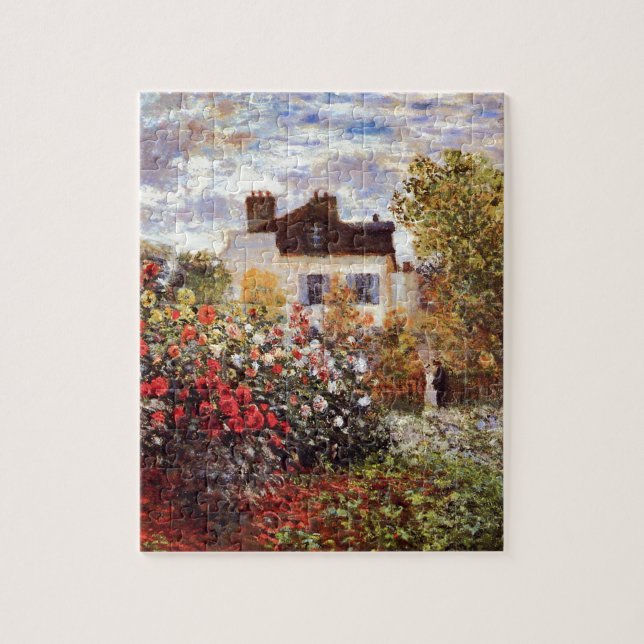 Monet Garden in Argenteuil Fine Art Jigsaw Puzzle (Vertical)