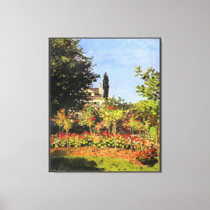 Monet - Garden in Bloom Canvas Print