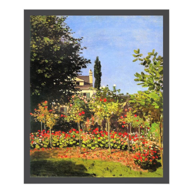 Monet - Garden in Bloom Photo Print (Front)
