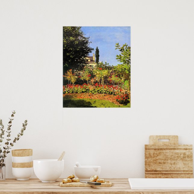 Monet - Garden in Bloom Poster (Kitchen)