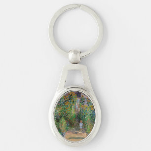 Monet Garden Vetheuil Impressionim Painting Key Ring