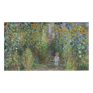 Monet Garden Vetheuil Impressionim Painting Name Tag