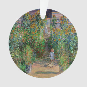 Monet Garden Vetheuil Impressionim Painting Ornament