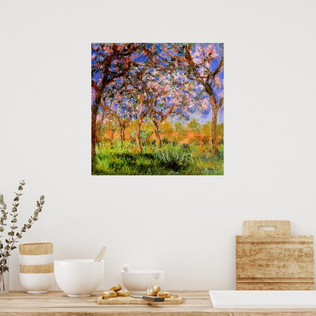 Monet - Giverny in Springtime Poster (Kitchen)