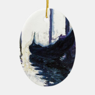 Monet Gondola In Venice Ceramic Tree Decoration