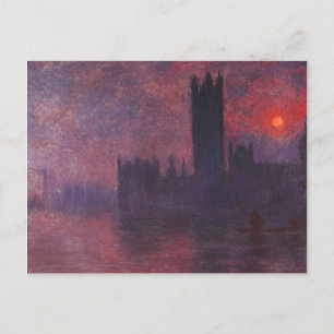 Monet Houses of Parliament at Sunset Postcard
