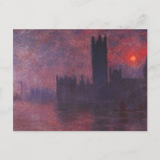Monet Houses of Parliament at Sunset Postcard (Front)
