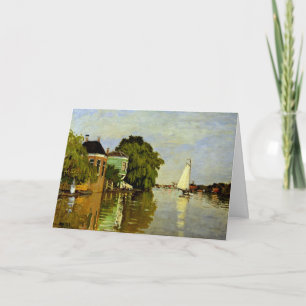 Monet - Houses on the Achterzaan Card