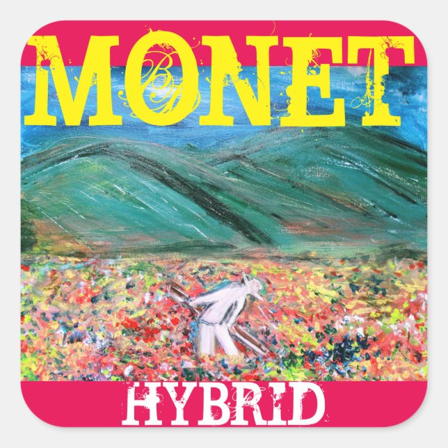 MONET HYBRID SQUARE STICKER (Front)