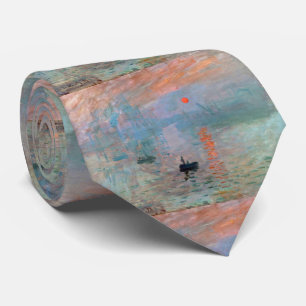 Monet , “ Impression, Sunrise ” ネクタイ Tie