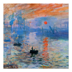 Monet - Impression, Sunrise, Poster