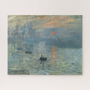 Monet Impression Sunrise Soleil Levant Painting Jigsaw Puzzle
