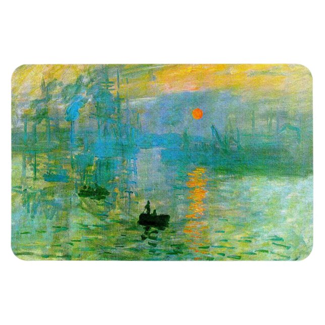 Monet Impressionism Sunrise Magnet (Horizontal)