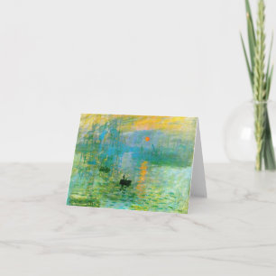 Monet Impressionism Sunrise Note Card